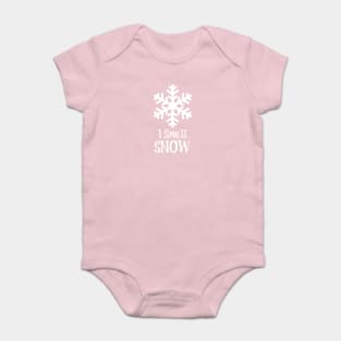 I smell snow Baby Bodysuit
